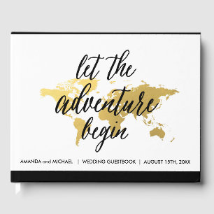 Destination Wedding Guest book   editable colour