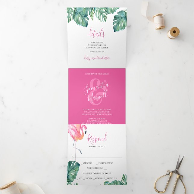 Destination Wedding Invitation (Inside)