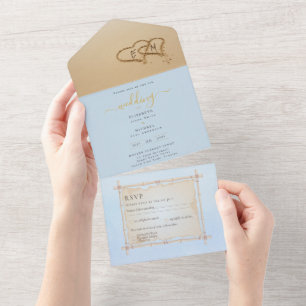 Destination Wedding Invites RSVP   FREE Timeline