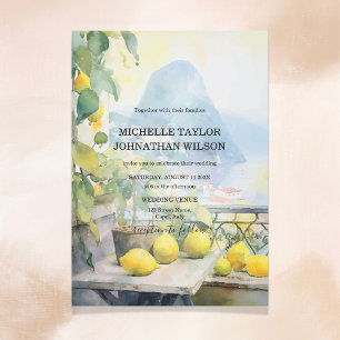 Destination Wedding Italy Capri Cinque Terre Invitation