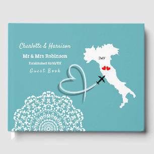 Destination Wedding Italy Europe Guest Book