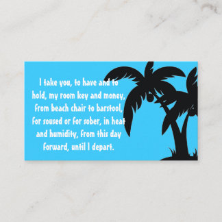 Destination Wedding Key Insert