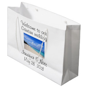 Destination wedding large gift bag