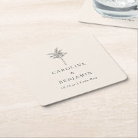 Destination Wedding Palm Tree Custom Beach Simple
