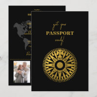 Destination Wedding Passport Compass Wedding