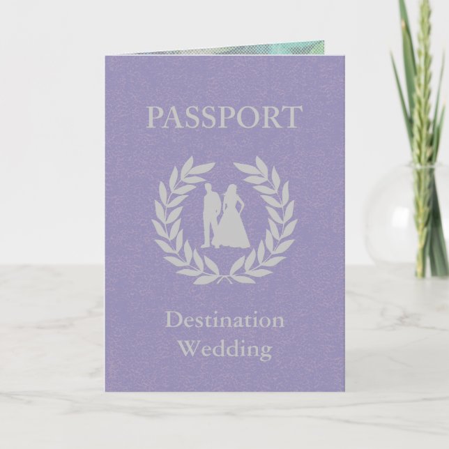 destination wedding passport invitation (Front)
