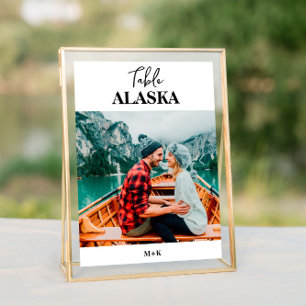 Destination Wedding Photo City Name Travel Table Number