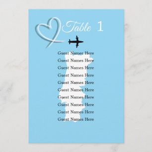 Destination Wedding Portugal Map Table Plan Card