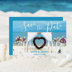 Destination Wedding Save the Date Beach