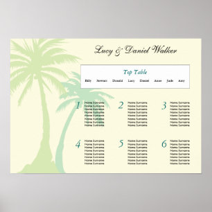 Destination Wedding Seating Table Plan 2 Poster