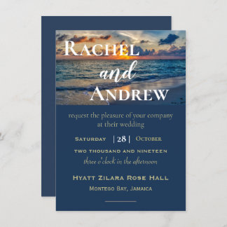 Destination Wedding Sunny Skies Wedding Invitation