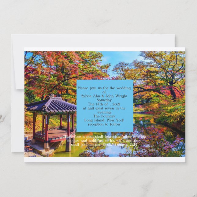 Destination Wedding Theme  Invitation (Front)