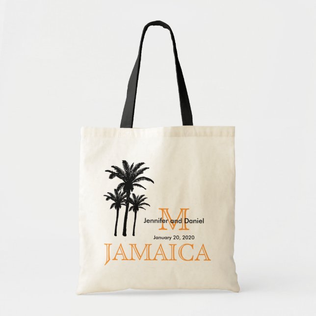 Destination Wedding Tote Bags Jamaica (Front)