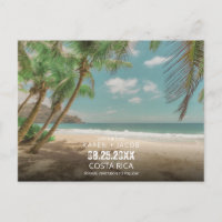 Destination Wedding Tropical Beach Save the Date