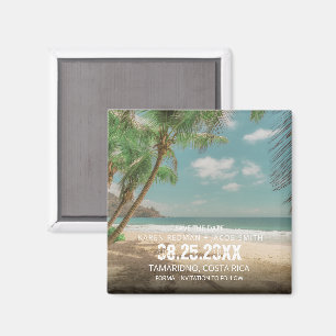 Destination Wedding Tropical Beach Save the Date  Magnet