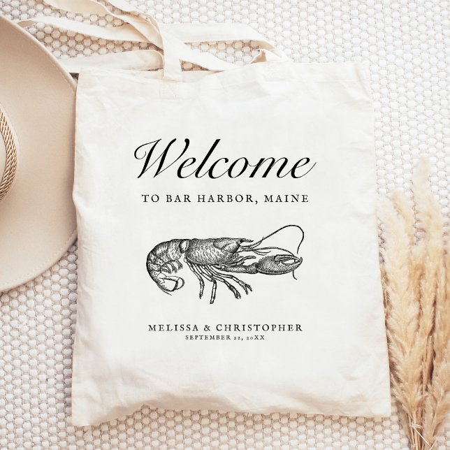 Destination Wedding Welcome Lobster Tote Bag (Creator Uploaded)