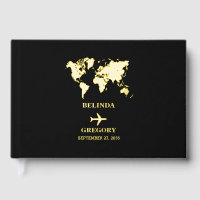 Destination Wedding World Passport Black Gold