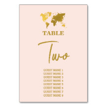 Destination Wedding World Passport Blush Pink Gold