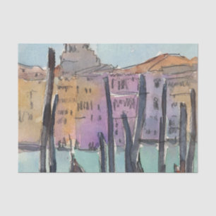 Destinations   Two Gondolas in Venice Sketch Tissue Paper