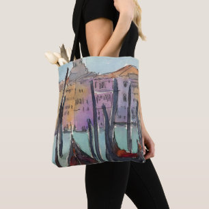 Destinations   Two Gondolas in Venice Sketch Tote Bag