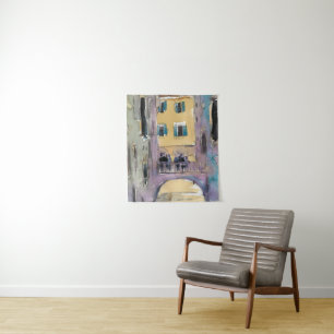 Destinations   Venice Canal Bridge View Tapestry