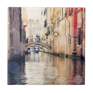 Destinations   Venice Gondolas Photograph Ceramic Tile