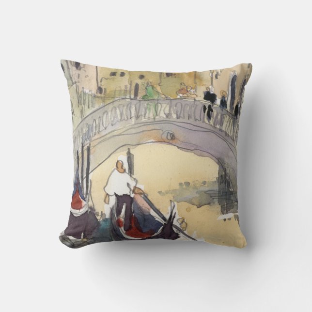 Destinations | Venice Plein Air Gondola Ride Cushion (Front)