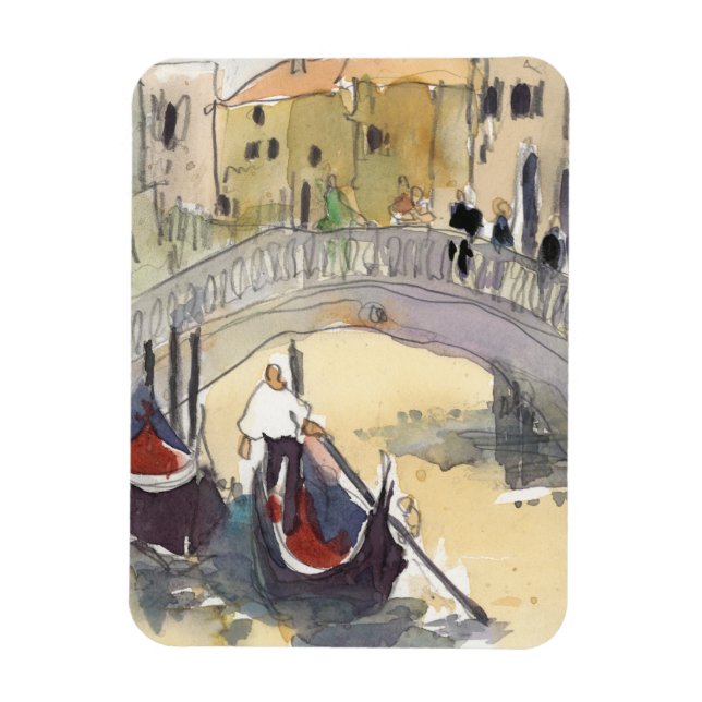 Destinations | Venice Plein Air Gondola Ride Magnet (Vertical)