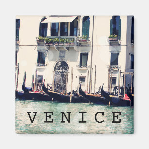 Destinations Venice Waterfront Photograph Magnet