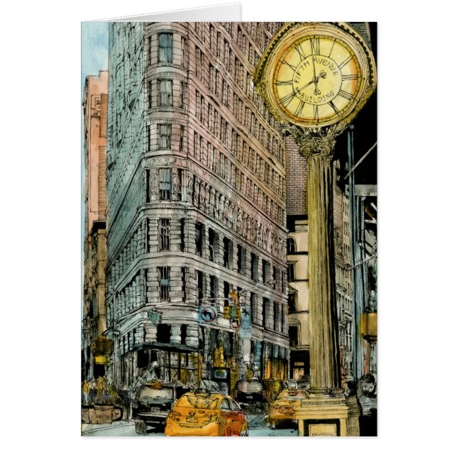 Destinations | Vintage Fifth Avenue Clock (Front)