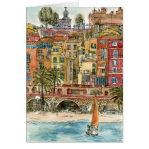 Destinations   Watercolor Beach & Buildings