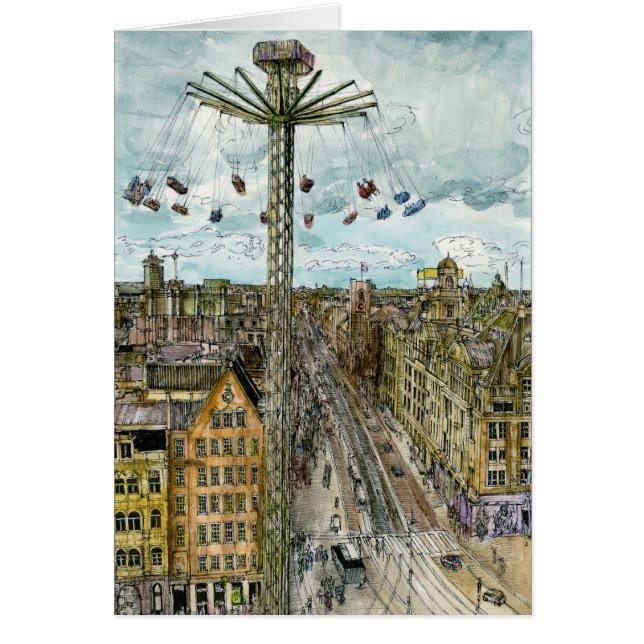 Destinations | Watercolor European Swing Ride (Front)