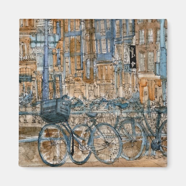 Destinations | Watercolor New York City View Magnet (Front)