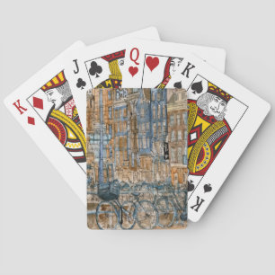 Destinations   Watercolor New York City View Playing Cards