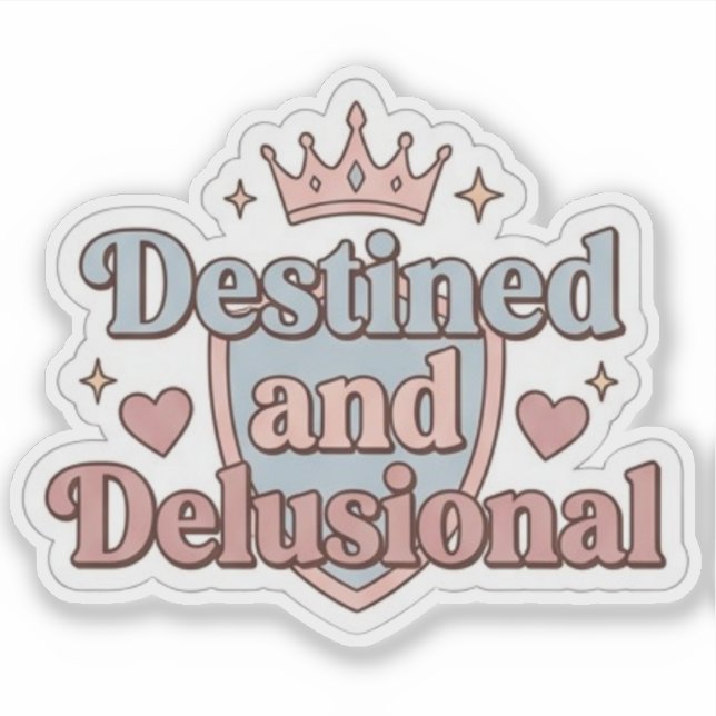 Destined and Delusional - Funny Fantasy Book (Front)