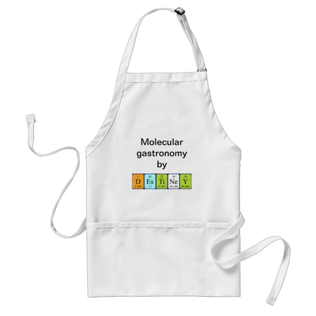 Destiney periodic table name apron (Front)