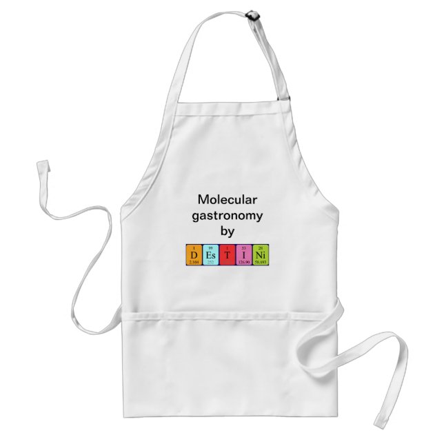 Destini periodic table name apron (Front)