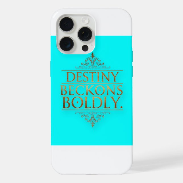 Destiny Beckons Boldly  iPhone Case (Back)