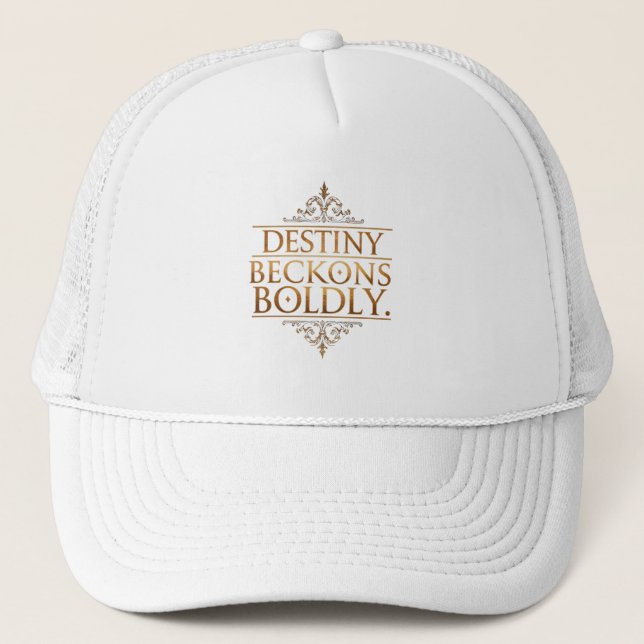 Destiny Beckons Boldly  Trucker Hat (Front)