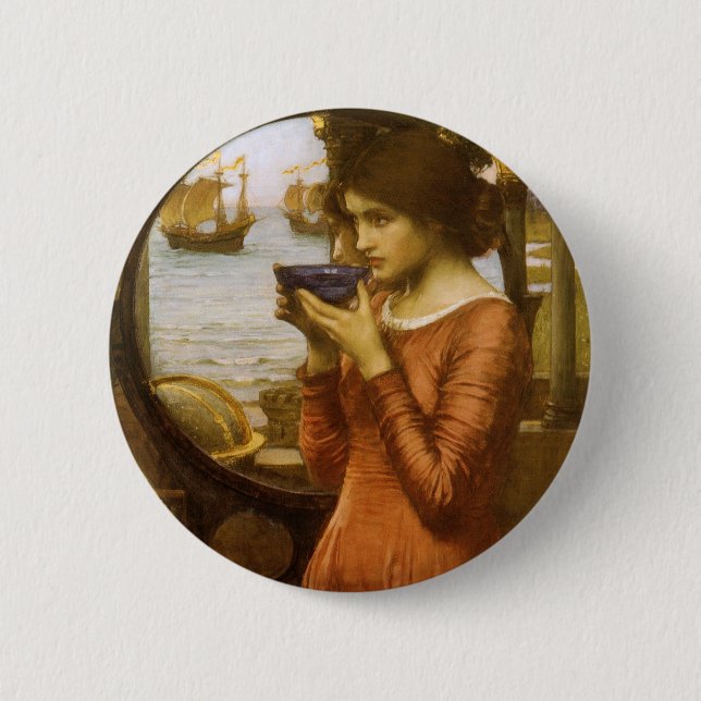 Destiny by John William Waterhouse 6 Cm Round Badge (Front)