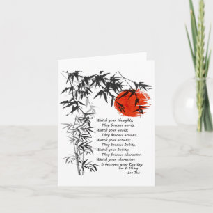 Destiny - Lao Tzu - Tao Te Ching - Philosophy Quot Card