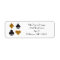 Destiny Las Vegas Wedding Faux Gold Glitter Label