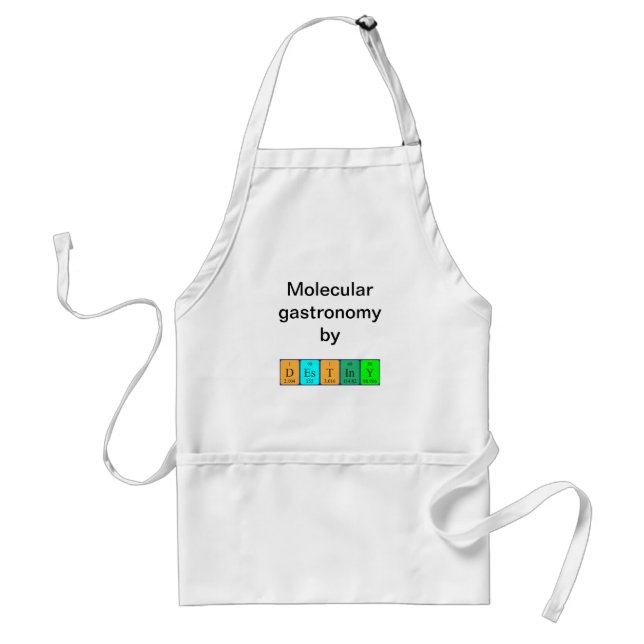 Destiny periodic table name apron (Front)