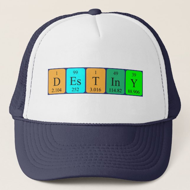 Destiny periodic table name hat (Front)