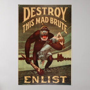 Destroy This Mad Bruth Enlist Poster