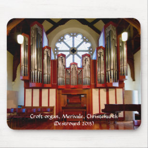 Destroyed pipe organ, Merivale, Christchurch Mouse Pad
