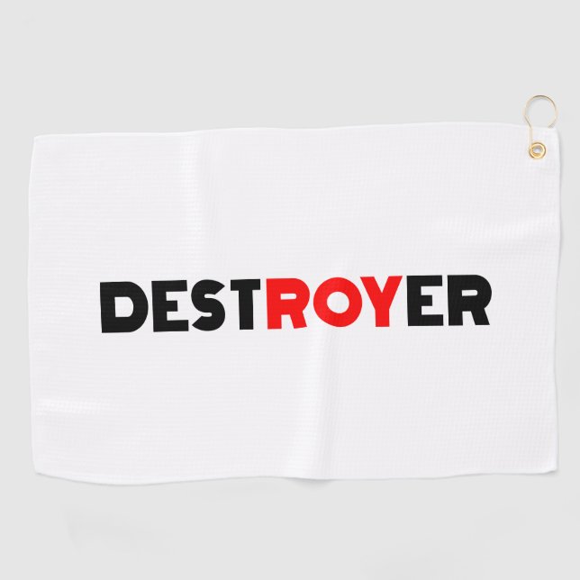 Destroyer Roy Golf Towel (Horizontal)