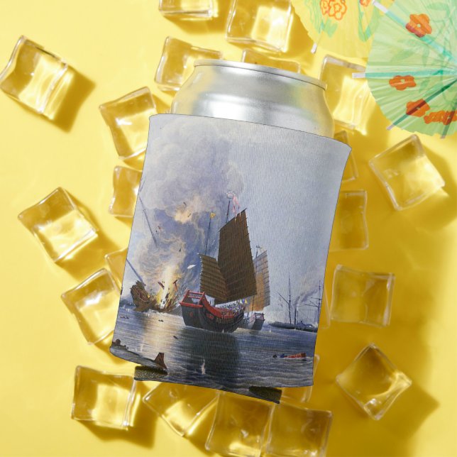 Destroying Chinese War Junks 1843 Can Cooler (In Situ Summer)