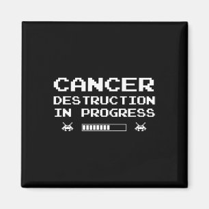 Destruction In Progress Gaming Funny Vintage Gamer Magnet