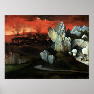 Destruction of Sodom and Gomorrah - Joachim Patine Poster